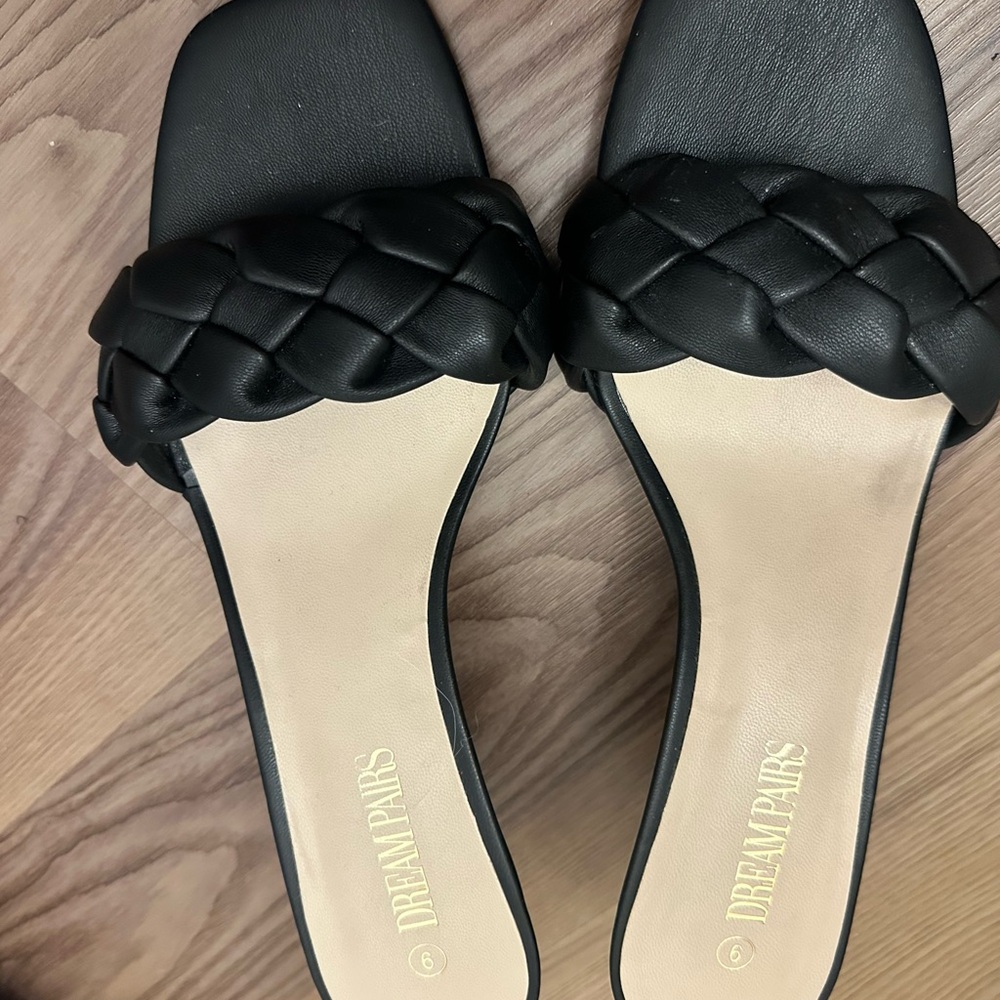 Dream Pairs Black Braided Sandals